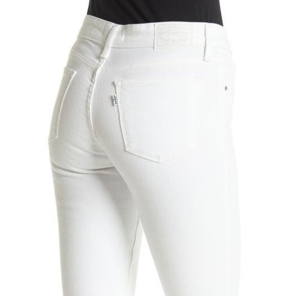 Levi’s 711 Skinny Jeans Mid Rise Denim White Size 34 x 30 18 NEW - Picture 10 of 10